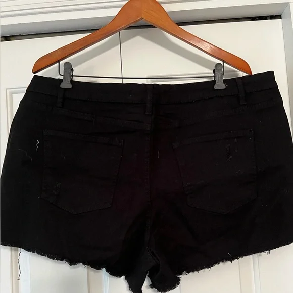 Highway Jeans Women's Black Distressed Denim Daisy Dukes Shorts NWT 22 #1845 - Picture 7 of 7